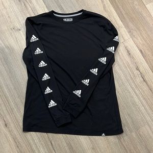 Black Adidas Logo Tee